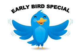 Early bird kedvezményhez illusztráció.